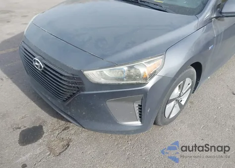 2017 Hyundai Ioniq Hybrid Blue from USA, damaged, VIN KMHC65LC3HU043522